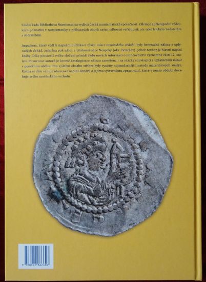 Zadní strana knihy Česká mince románského období