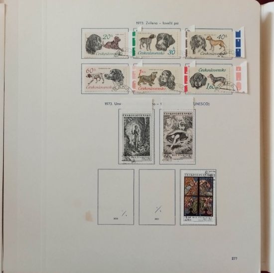 Album známek vydaných v Československu za rok 1973