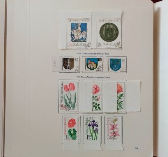 Album známek vydaných v Československu za rok 1973