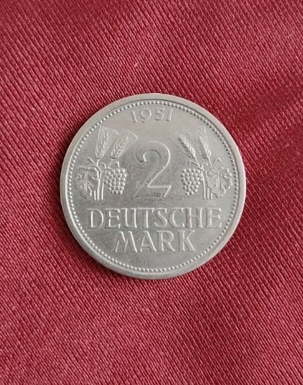Německá mince z roku 1951