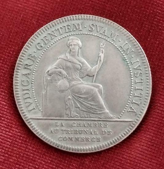 Stříbrný žeton z druhé pol. 19. stol.