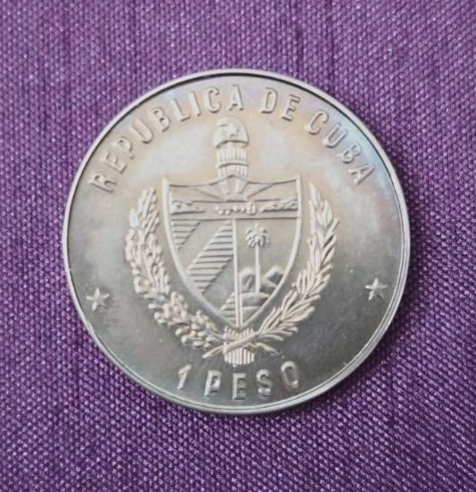 Kubánská 1 peso, rok 1988