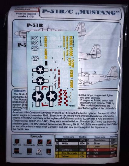 Plastikový model letadla AZmodel P-51B "Mustang" "Aces" 357. FG