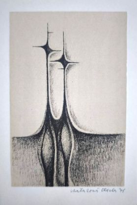 Grafika od Adély Matasové. Rok 1971.