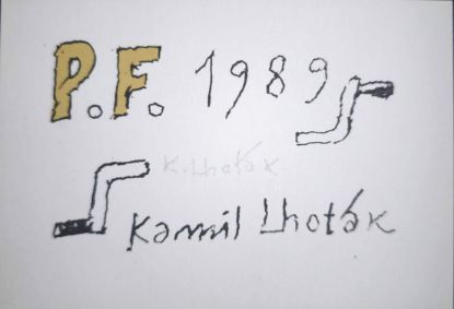 P. F. (Pour Féliciter) přání pro rok 1989, Kamil Lhoták