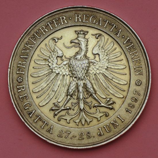 Stříbrná pozlacená medaile „Frankfurter Regatta Verein“