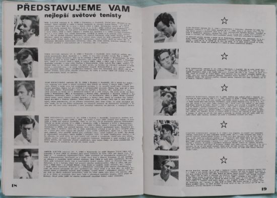 Brožura Davis Cup 1971