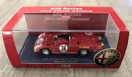 Alfa Romeo 33.3 v měřítku 1:43 od výrobce M4.