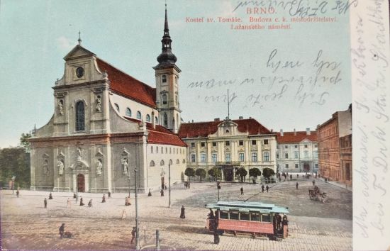 Pohlednice Brno - Kostel Sv. Tomáše - malý formát.