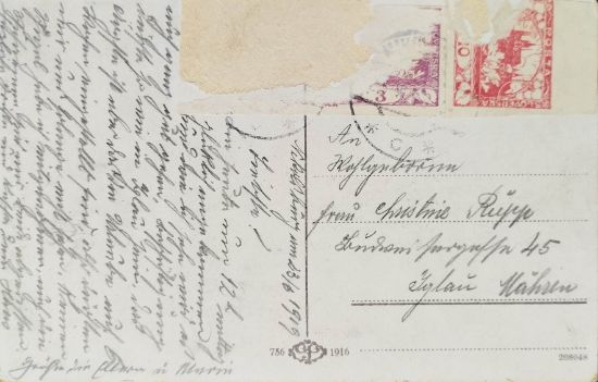 Pohlednice Klentnitz - Die Rosenburg - malý formát