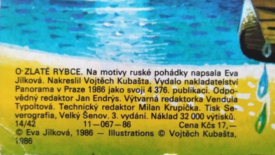 Prostorové leporelo O zlaté rybce, Eva Jílková