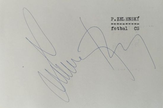 Autogram: Peter Zelenský, fotbalista